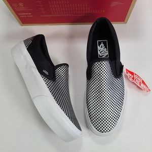 Vans | Shoes | Vans Classic Slipon Platform Sparkle Check Sneakers |  Poshmark